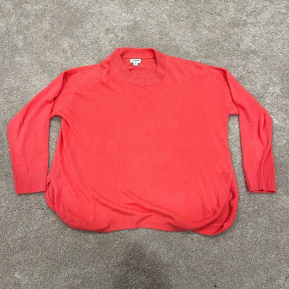 J Crew Women's Pink Crewneck Linen Sweater Size Small - Picture 3 of 8